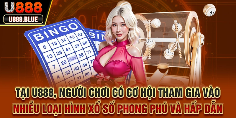 Tại U888, người chơi có cơ hội tham gia vào nhiều loại hình xổ số phong phú và hấp dẫn